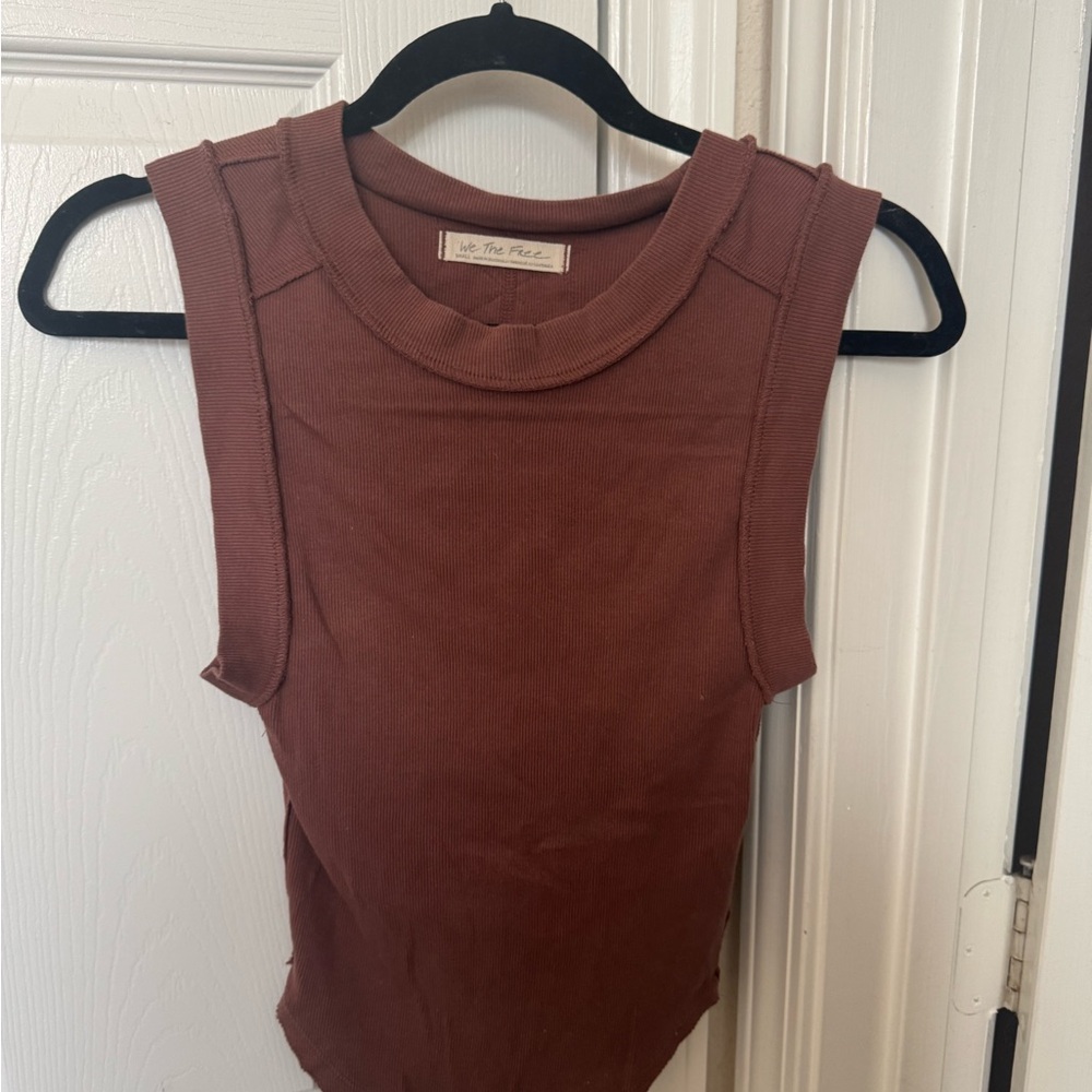 Free People Terracotta Sleeveless Top